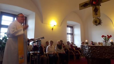 Mariánské večeřadlo v Hradci Králové na setkání s P.Pavlem Dokládalem