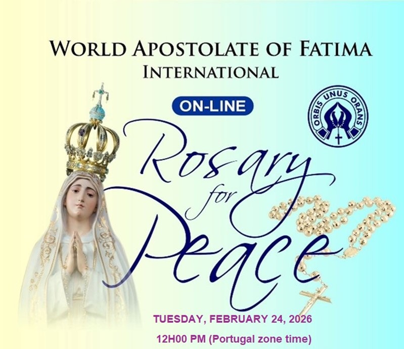 Úterý 24. února 2026: Online modlitba sv. růžence za mír na Ukrajině a ve světě